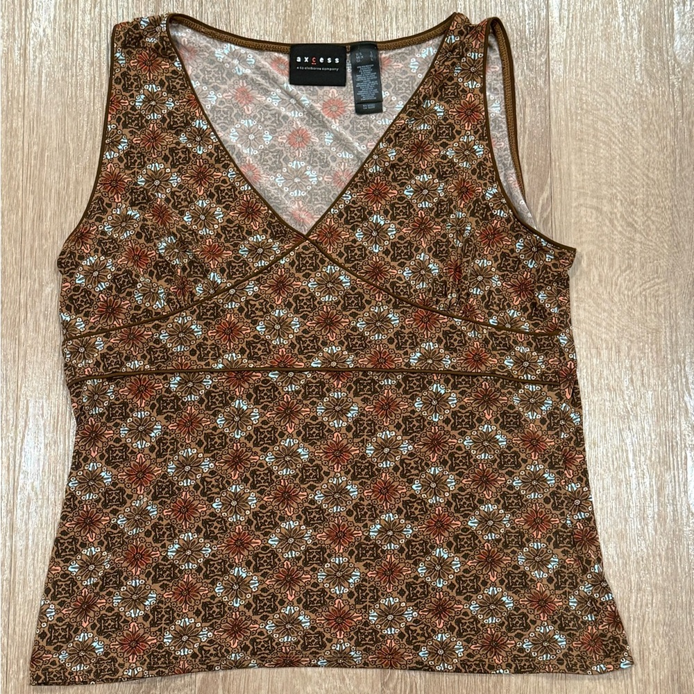 Axcess Floral Hippie Tank Top